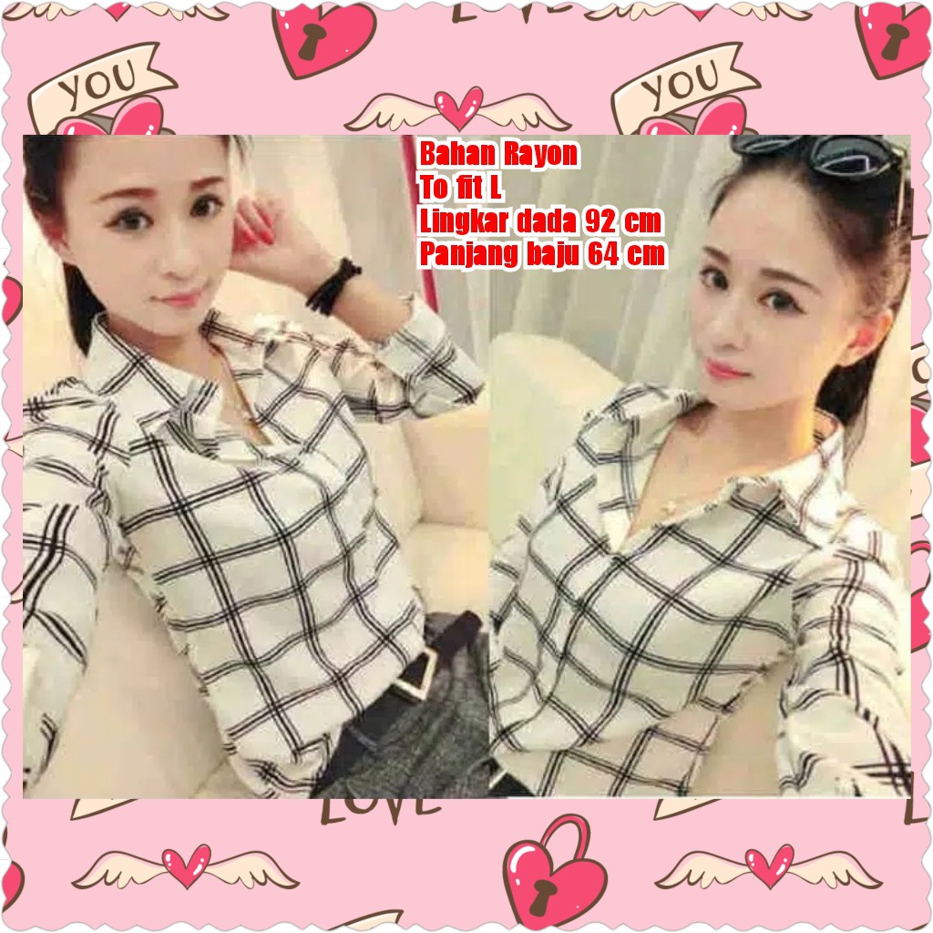 QFS KM YUMI KOTAK / HITAM / PUTIH / FIT TO L / RAYON