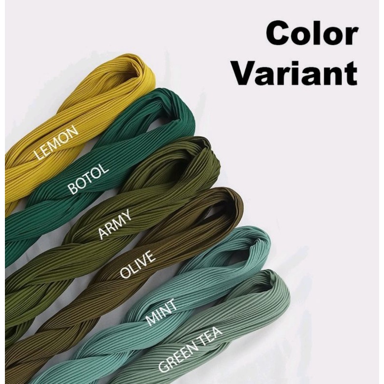 FLASH SALE...!!! Hijab Ceruty Plisket Seri A / Pashmina Polos-3