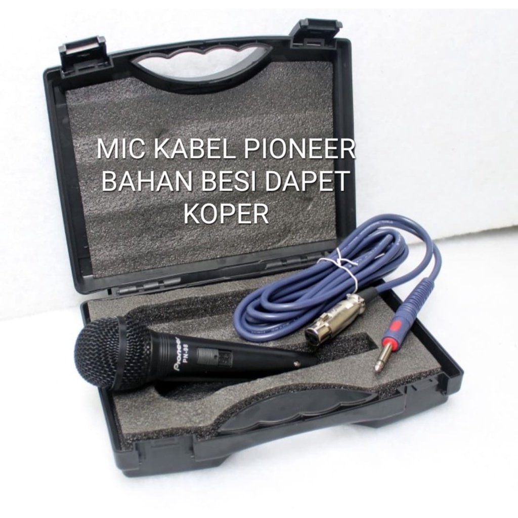 G615  PIONNER MIC KABEL TERBUAT BAHAN BESI KARAOKE LEGENDARY DYNAMIC MICROPHONE CARDIOID MIKROPHONE MEETING METING CABLE VOKAL ARTIS VOCAL AUDIO SOUND SISTEM PROFESIONAL PRO PENGERAS SUARA JERNIH DAN SENSITIF COCOK BUAT SEGALA ACARA PAKAI BOX TERJANGKAU