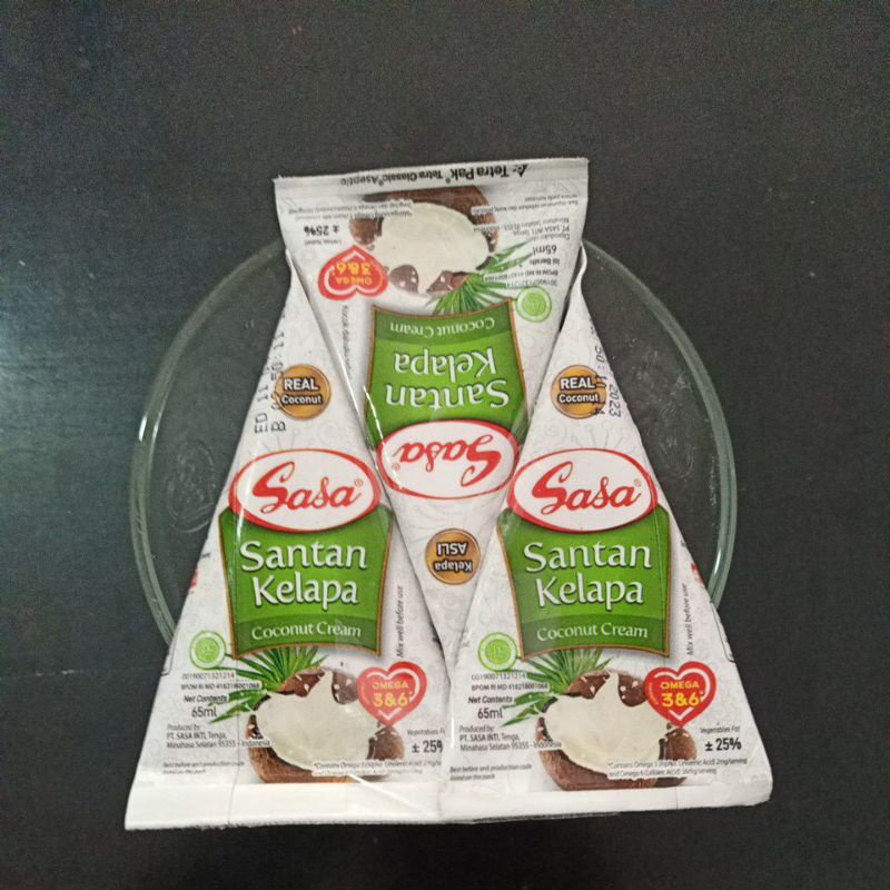 

Sasa Santan Santen Kelapa Cair 65ml Isi 3pcs + Mangkok