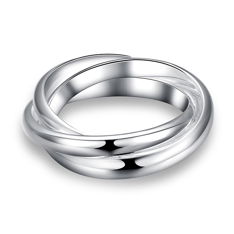 Cincin Sterling Silver 925 Ukuran 5-10 Untuk Pria Dan Wanita