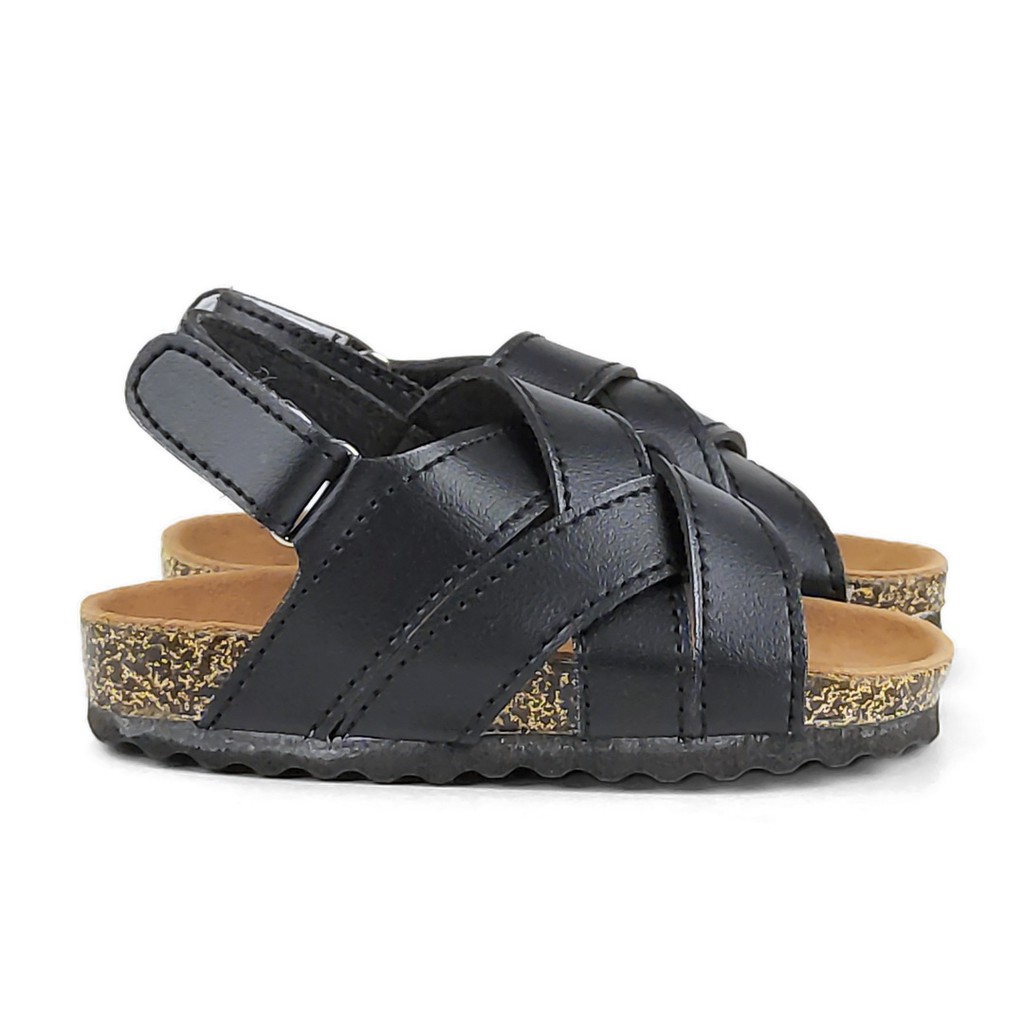 SANDAL ANAK COWOK 1 TAHUN SINTETIS RINGAN CHSL HITAM