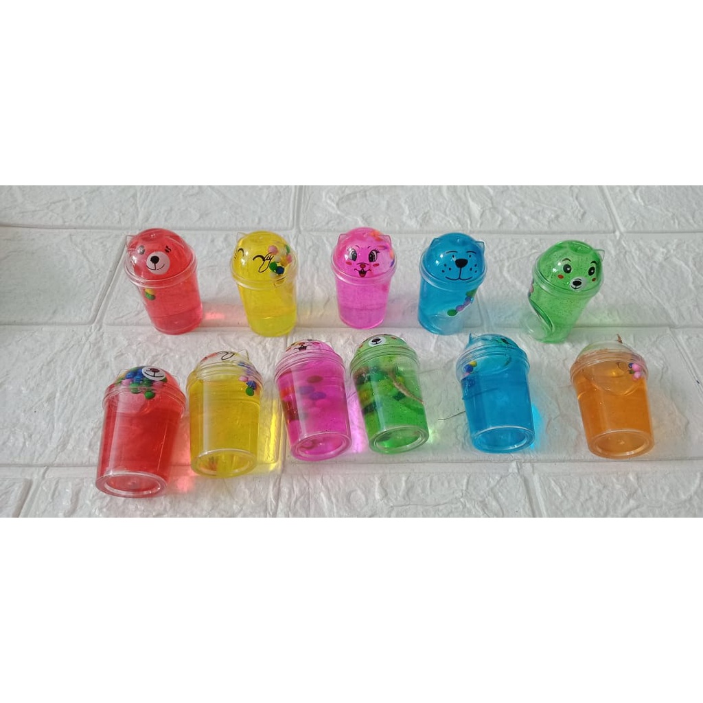 COD Mainan Slime boba warna warni murah/slime bening/slime jelly/slime import/Slime Boba Import