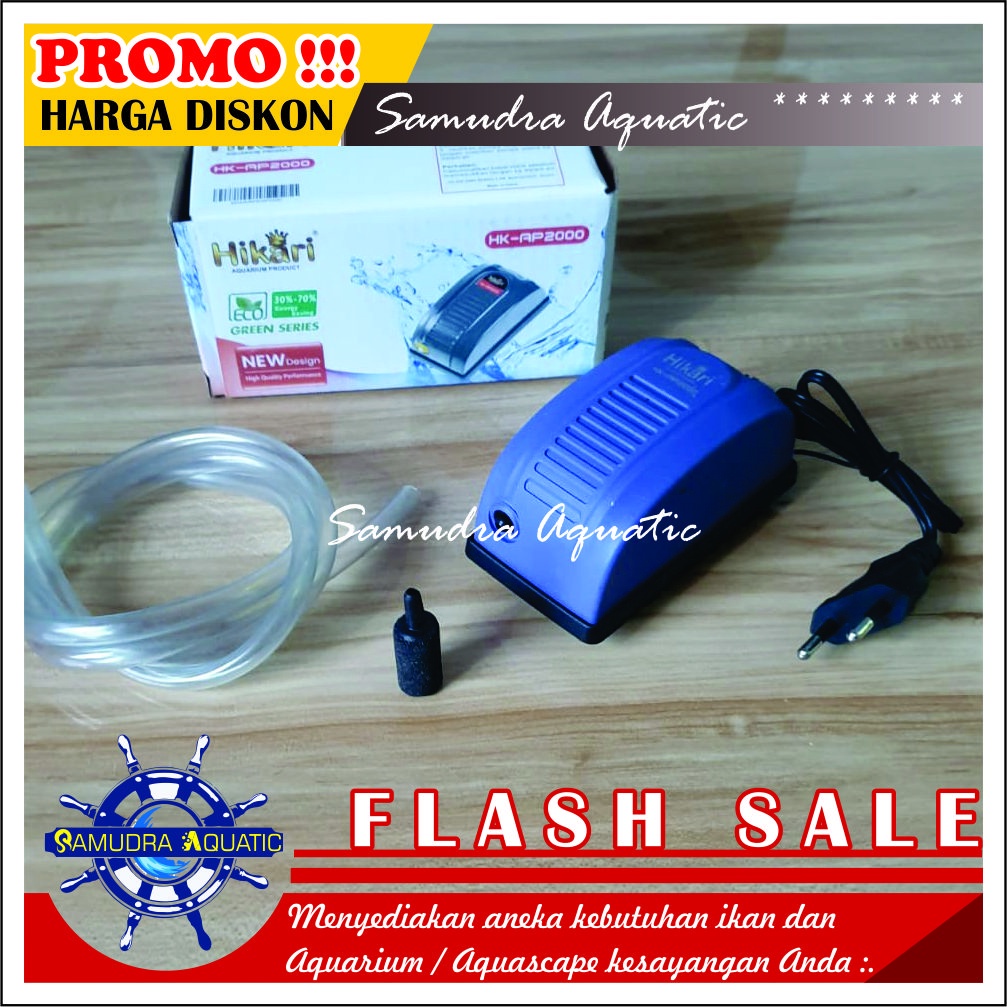 PAKET AERATOR LENGKAP 1 Lubang, Air Pump Mesin Airator Aquarium Aquascape, FREE BUBLEWRAP