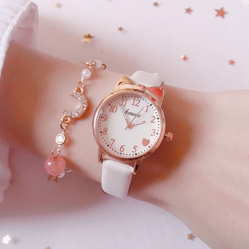 Jam Tangan Wanita Quartz Watch Girl Student Cute Watches Jam Tangan Perempuan