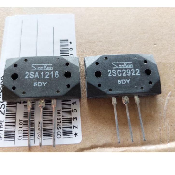 Big Sale.. Transistor Sanken 5DY 2SA 1216 dan 2SC 2922 RRT kw 1