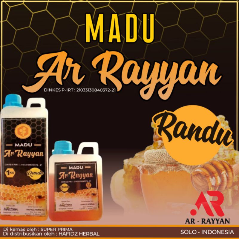 

Ar Rayyan - Madu Murni Asli Randu Nektar 100% Alami Pure Natural