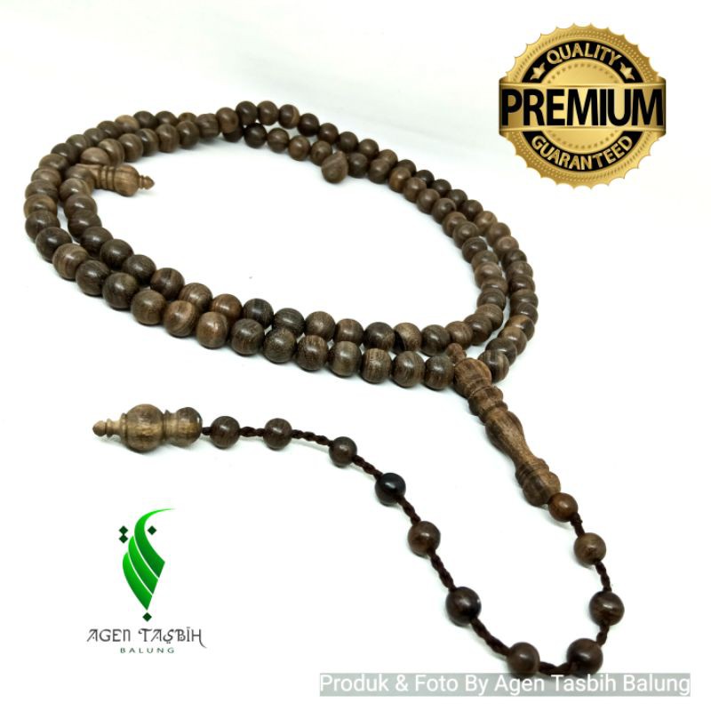 Tasbih Kayu Kalimasada Size 6 &amp; 8mm, Asli Kayu Langka Bertuah Nusantara