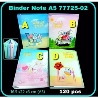 Map Binder A5 notebook BT 21 20 Lubang BTS
