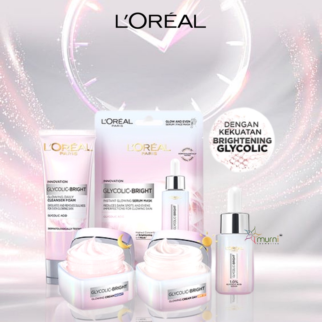 LOREAL SKIN CARE  GLYCOLIC-BRIGHT SERIES