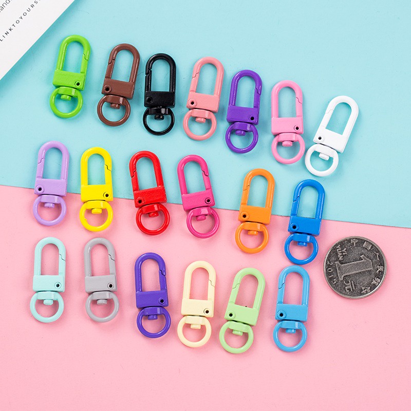 AnekaBenang - Kait Hook Gantungan Kunci Lobster Warna DIY / Pengait Tas