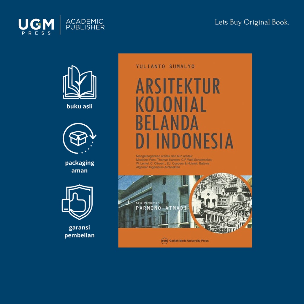 UGM Press Buku Original Arsitektur Kolonial Belanda di Indonesia