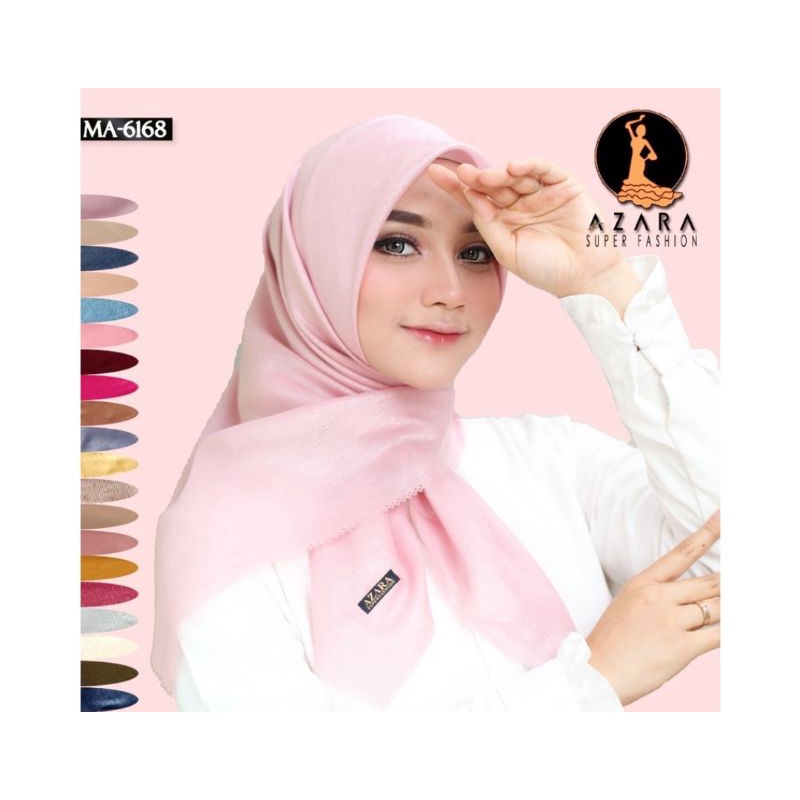 NUR SINAR AZARA LC HIJAB SEGI EMPAT Lacer Cut GLOWING UNTUK PESTA-Baby Pink