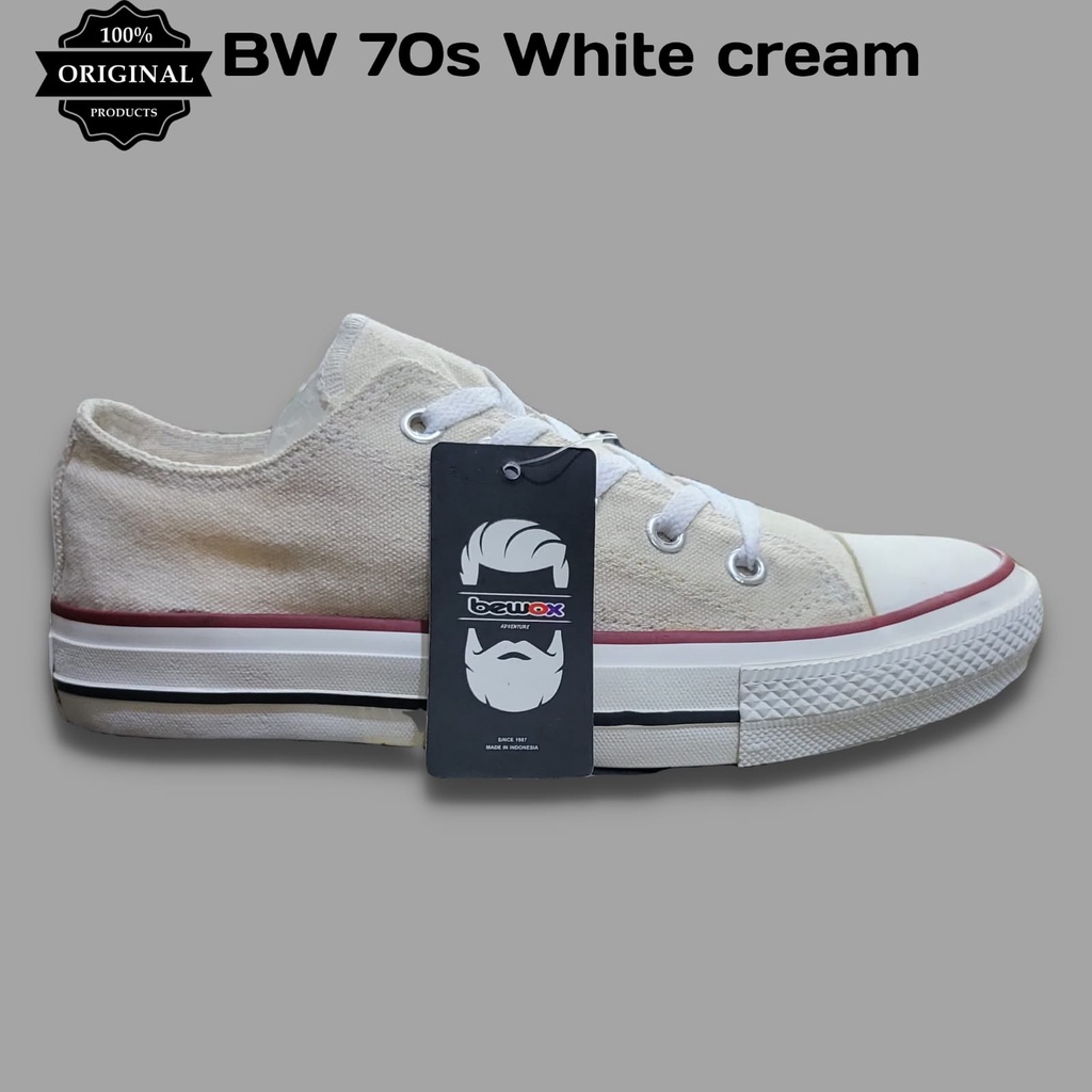 Sepatu Sneakers Pria Sepatu Kasual Kanvas BW 70S ORIGINAL Style Sepatu Sekolah Unisex