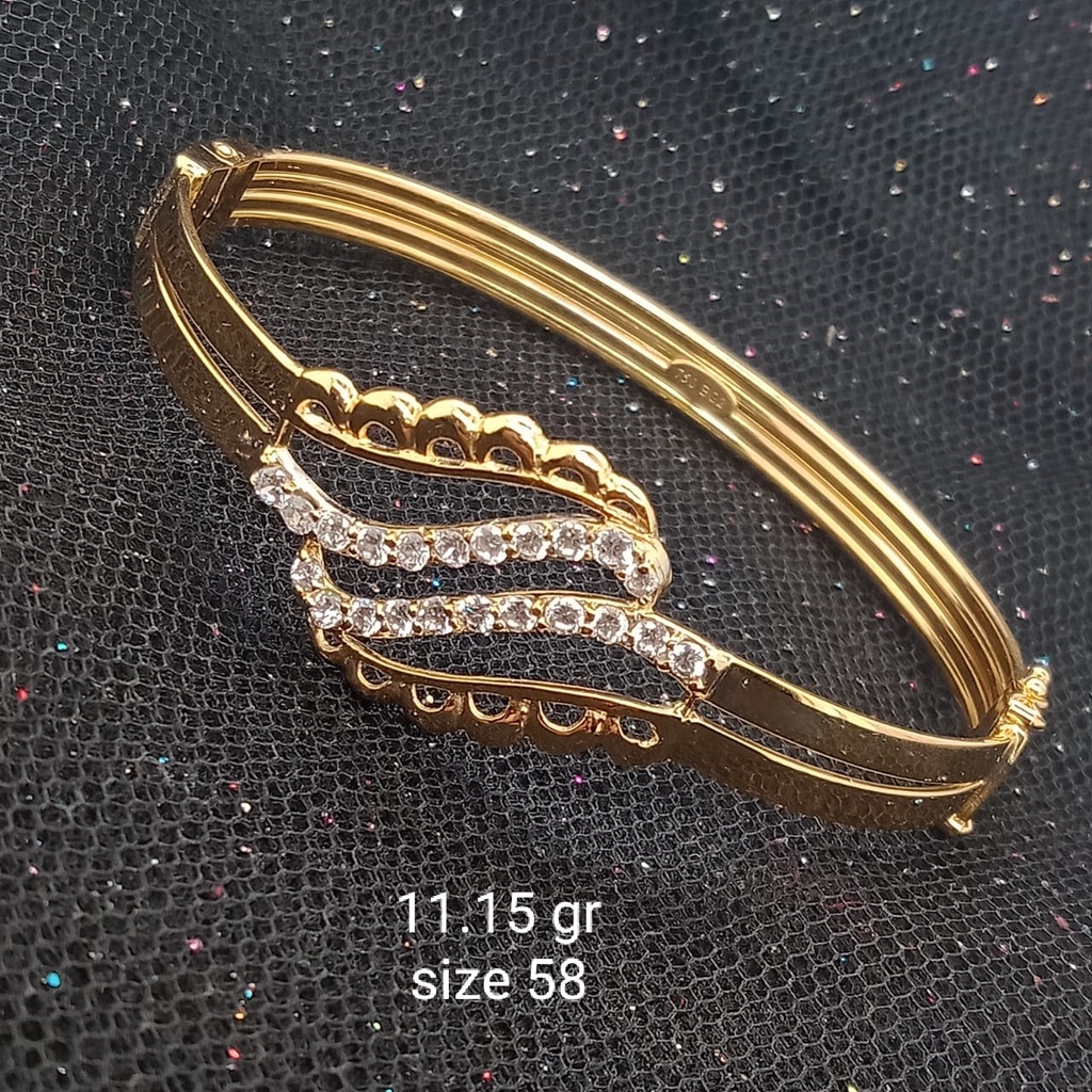 Gelang Emas 17K - 11.15 gr Kadar 750 - 380