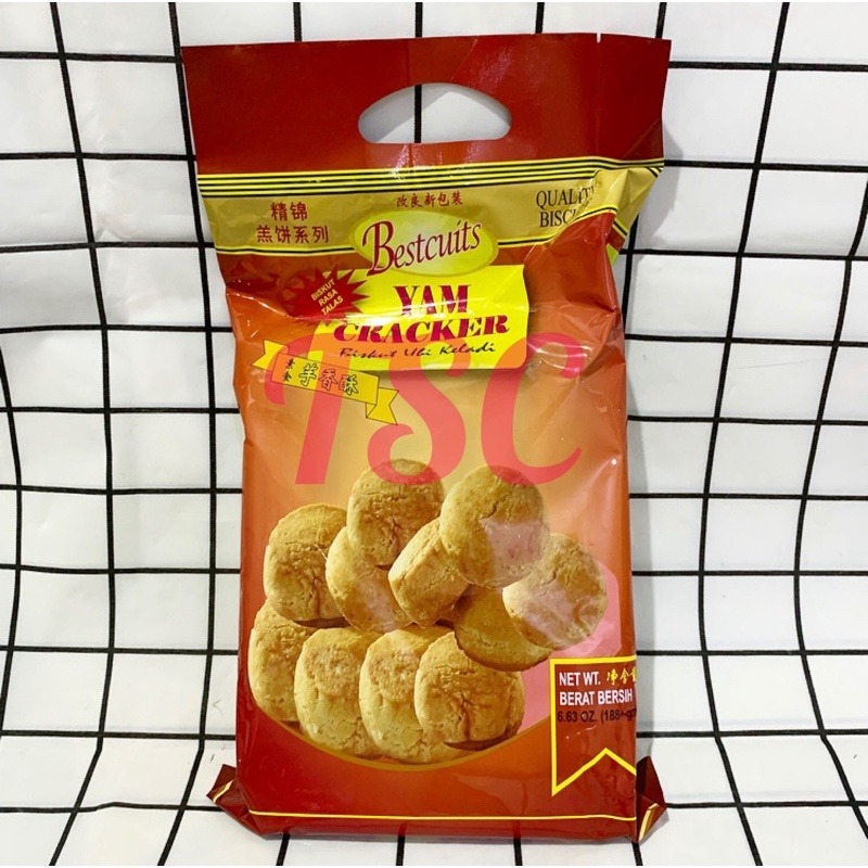 

Bestcuits Yam Crackers 188gr / Biskuit Yam Crackers / Biskuit Ubi Keladi