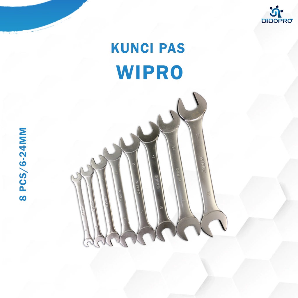 WIPRO Tool Set 8 pcs Kunci Pas Set Wipro Satin 8pcs Kunci Pas 6 - 24