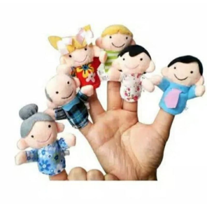 Boneka Jari Tangan Keluarga Isi 6 pcs Boneka