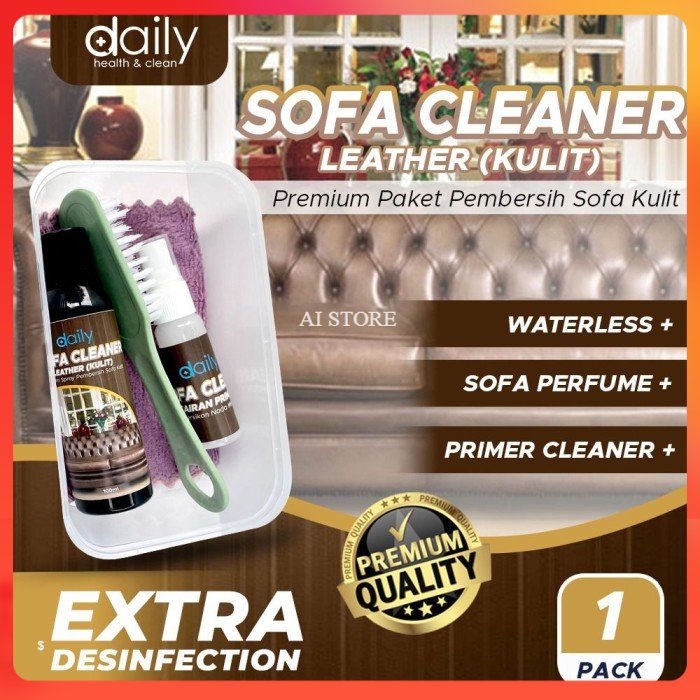 Pembersih Sofa Kulit Daily Sofa Cleaner Leather Paket Pembersih Sofa K