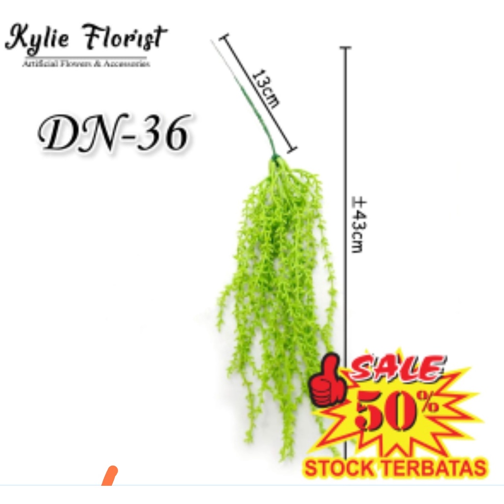 

daun artificial baby air drop batangan full plastik dn 36