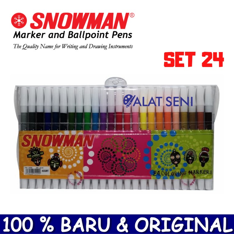 

Spidol snowman 24 warna PW-24A