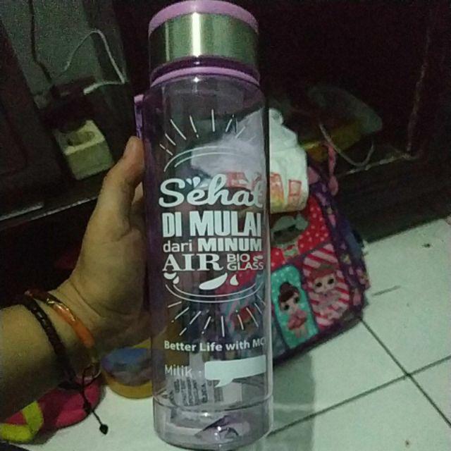 Plus Box Botol Bioglass Mini 1000ml Tumbler Infuser Bioglass 1liter 1 Liter Mini 1000 Ml