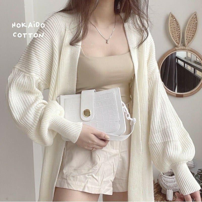 Belleza Outlet baju rajut Cardigan rajut atasan wanita hokaido