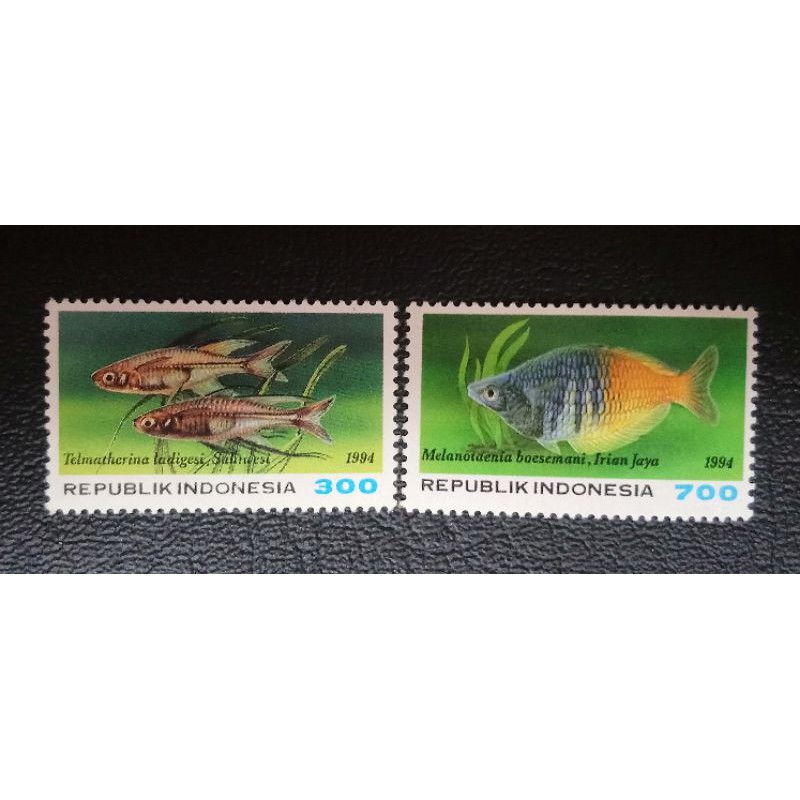 Prangko seri Ikan Hias Air Tawar Indonesia 1994