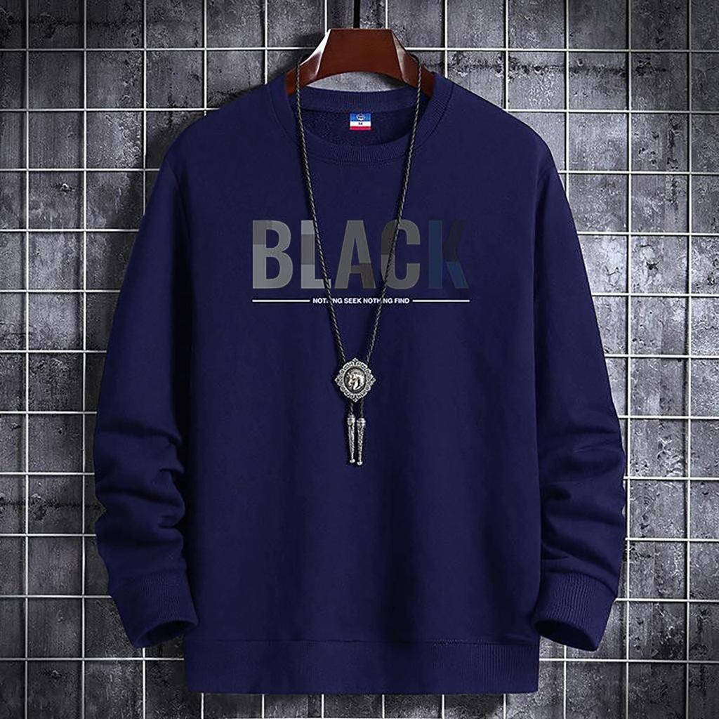 COD/ARPIOSSHOP - BAJU BLACK - SWEATSHIRT PRIA MODEL KEKINIAN