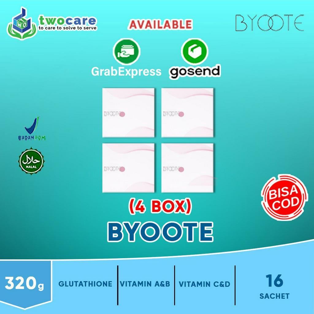 BYOOTE COLLAGEN GLUTATHIONE 4 BOX 64 SACHETS BPOM by PaoPao