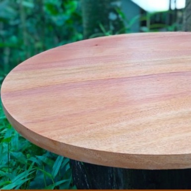 Kayu bulat 50 cm Talenan nampan daun meja round wood papan kayu bulat