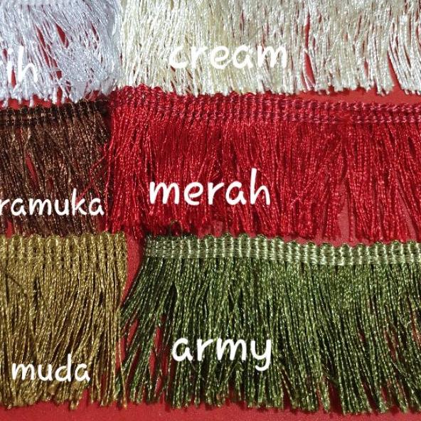 Renda Rumbai Katun Lebar 5 cm/+-15 yard