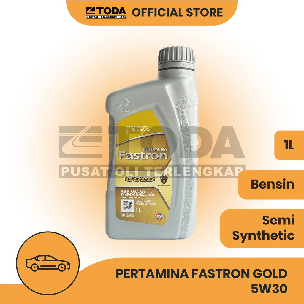 Oli Pertamina Fastron Gold 5W30 1LT Original - Oli Mesin - Oli Mobil