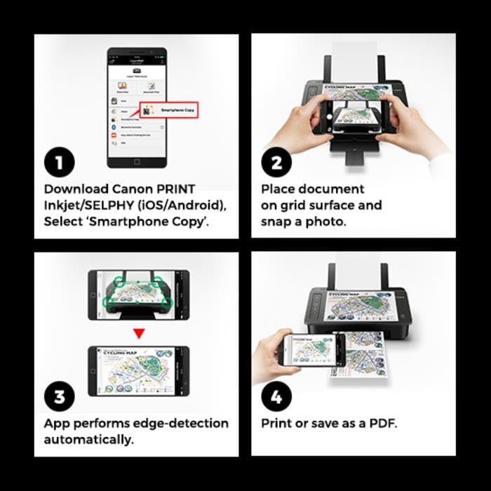 Printer Canon Pixma TS307 Print Wireless SmartPhone Copy GARANSI RESMI