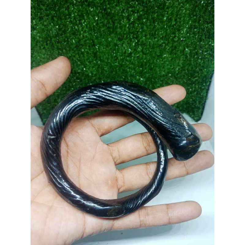 gelang akar bahar polos hitam jumbo