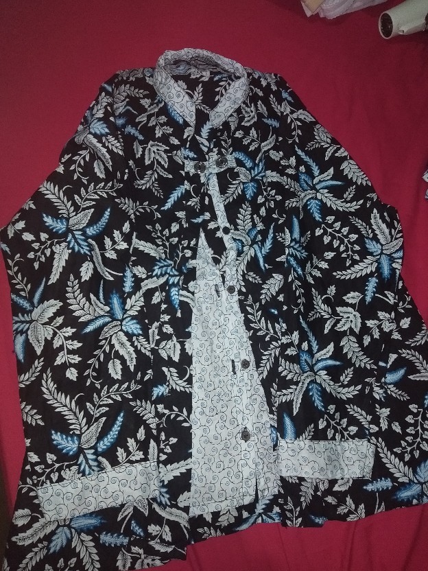 Tey-17 Batik Wanita Asj Sa Hrb026 Kenongo Kemeja Tosca Pendek