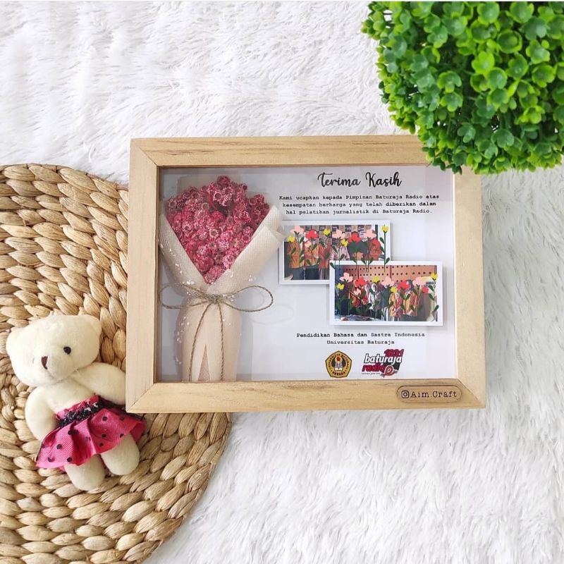 6R 3D frame kayu rustic / KADO WISUDA / KADO ULANG TAHUN / KADO PERNIKAHAN