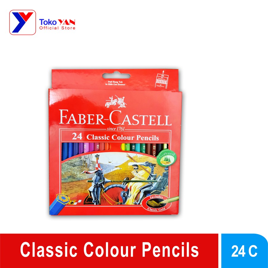 

Pensil Warna Faber-Castell 24 Classic Colour Pencils -115854