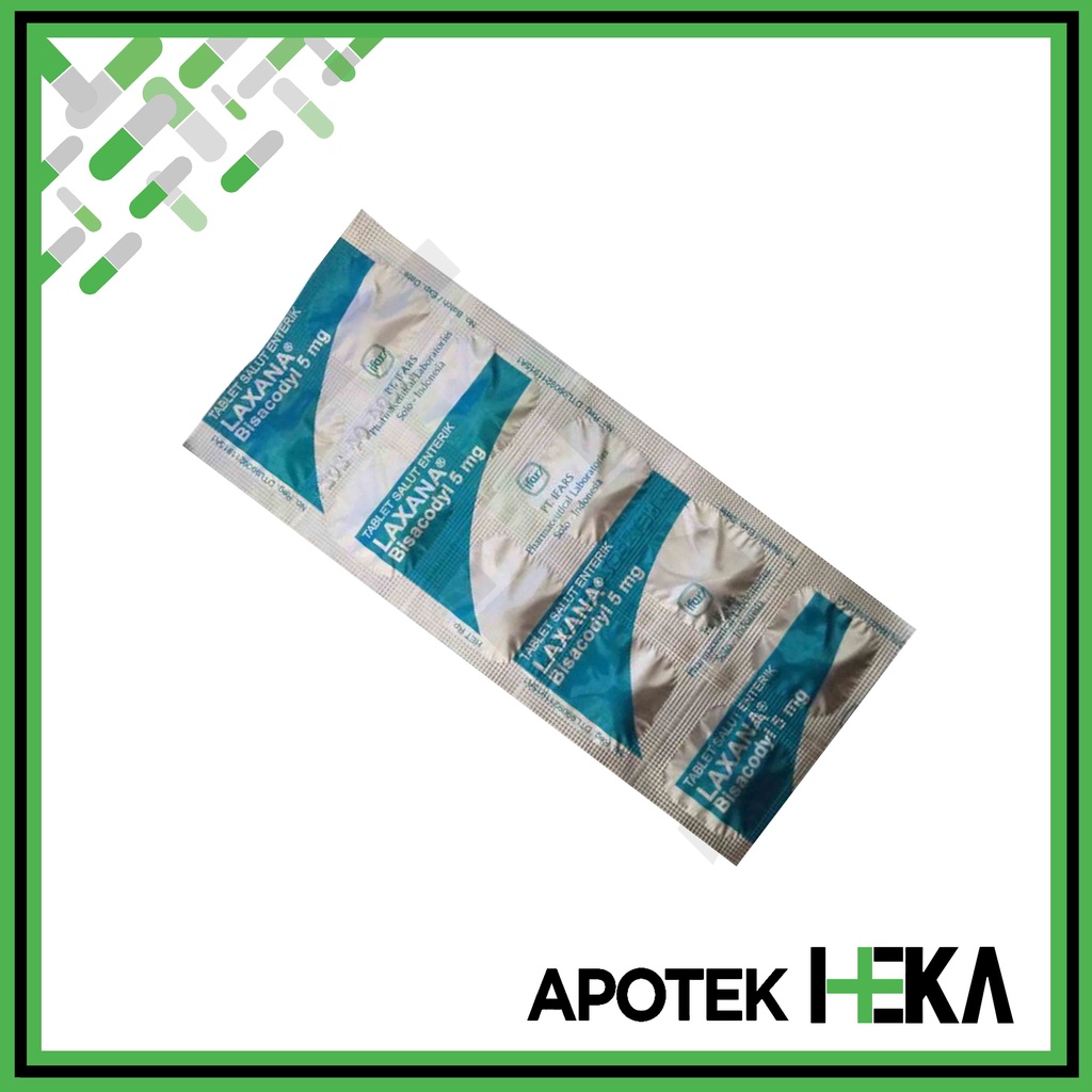 Laxana Tablet Strip isi 10 Tablet - Konstipasi Sembelit Susah BAB (SEMARANG)