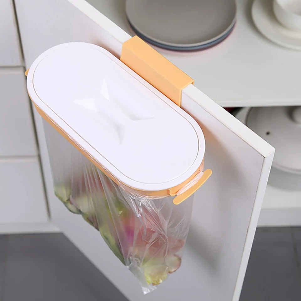 Smartchoice-Gantungan plastik sampah Plus tutup/Breket gantungan sampah / Tempat Sampah Dapur