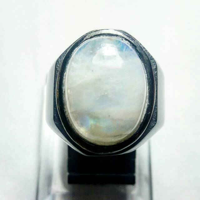 Cincin Batu Akik Biduri Bulan HQ