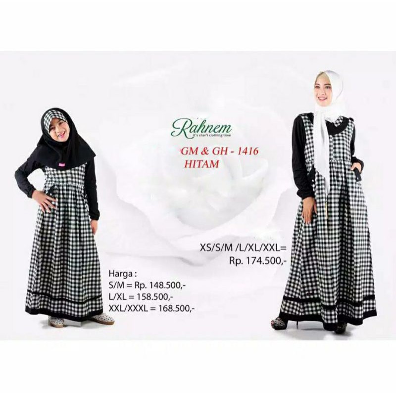 Baju Gamis Terbaru Rahnem GM-1416 Fashion Muslim