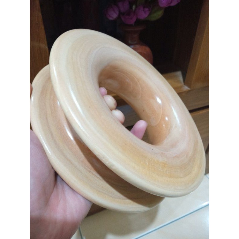 Gulungan/Penggulung Kayu Gulungan Senar Pancing Uk 19cm