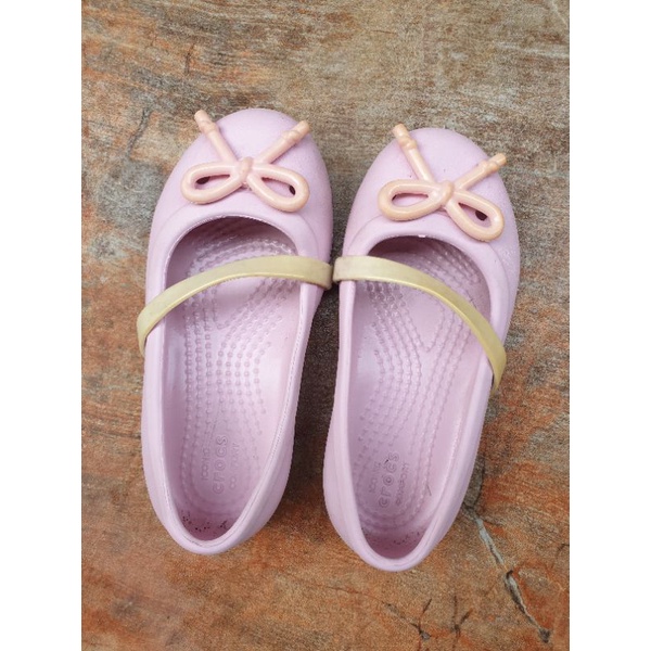 Sepatu Crocs Original Pink Anak Preloved