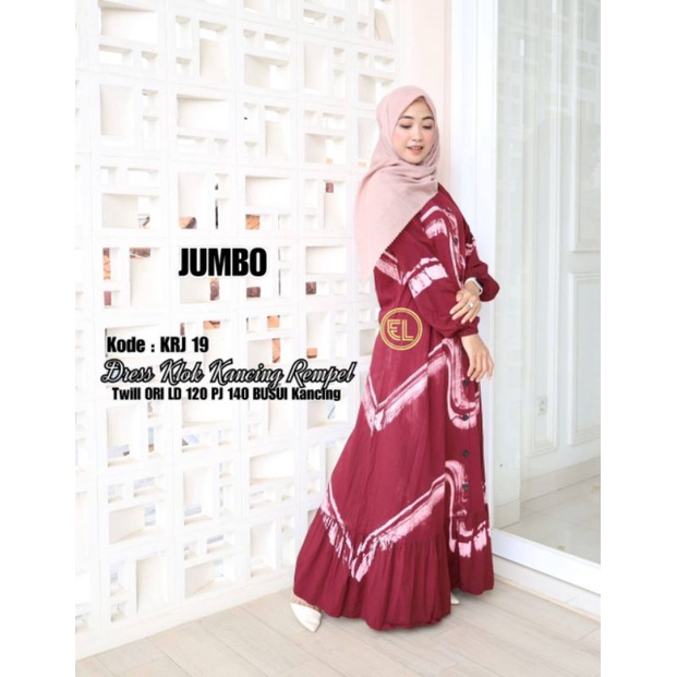 gamis elzhaf KRJ 19 twill original
