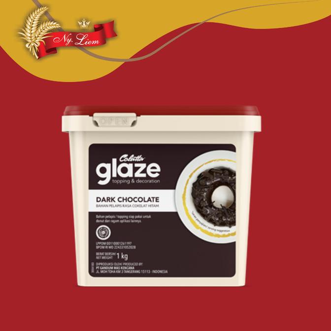 

best seller] COLATTA Glaze Dark Chocolate / Cokelat Hitam 1 kg