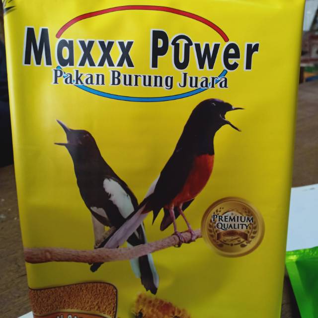 MAXXX PUR COKLAT 1 SASET pakan burung juara kuning telur madu makanan muray kicau