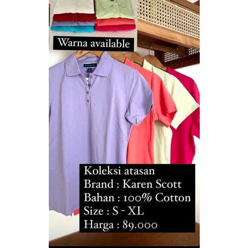 kaos kerah karen scott
