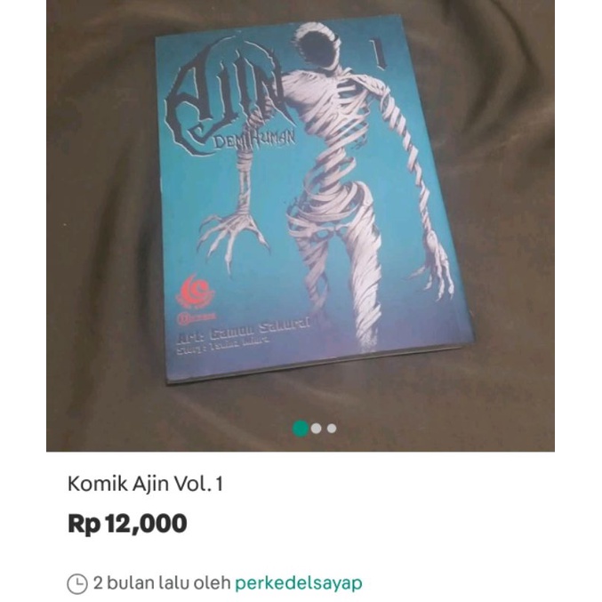 [BOOKED] Komik Ajin Vol. 1
