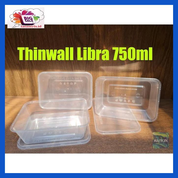 H8Hjdt- Thinwall 750 Ml/Box Kotak Plastik/Kotak Plastik/Plastik Makanan Box. Drtdz-